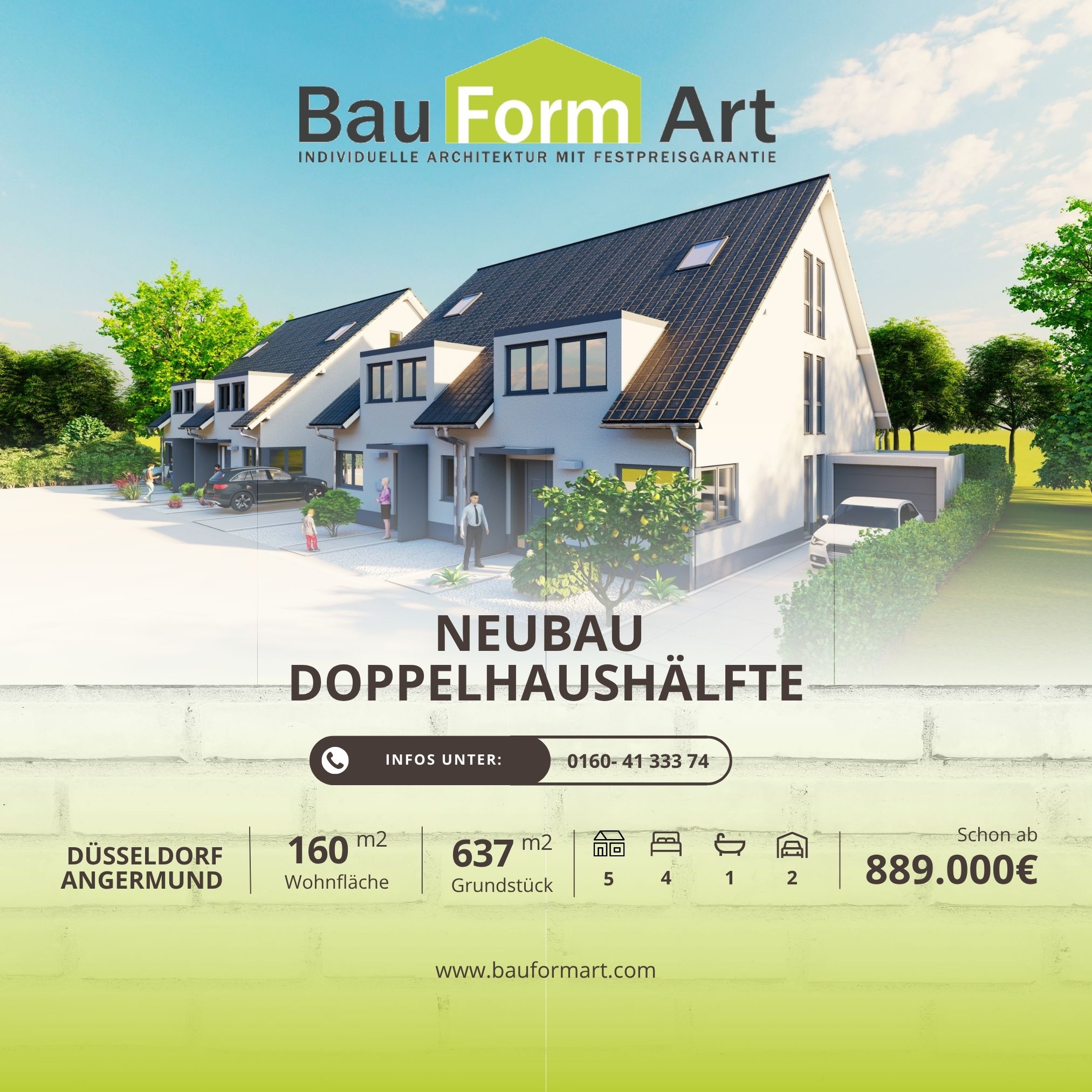 Neubau Doppelhaushälfte Düsseldorf-Angermund