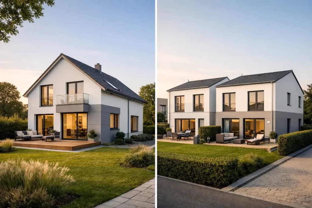 Einfamilienhaus oder Doppelhaushälfte im Neubau?