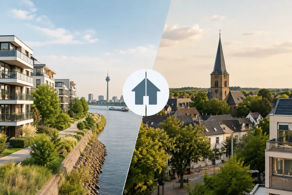 Meerbusch oder Ratingen wohnen: Was passt besser?